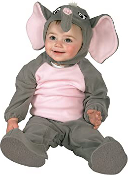 Rubies - Disfraz de elefante para niño, Talla bebé 6-12 meses