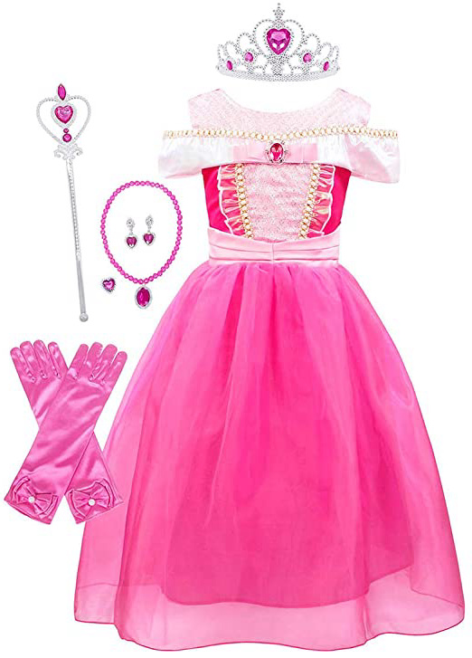 AmzBarley Disfraz Princesa Vestido Niña