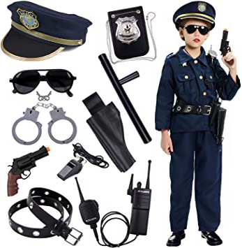 Policía Disfraz Niño con Policía