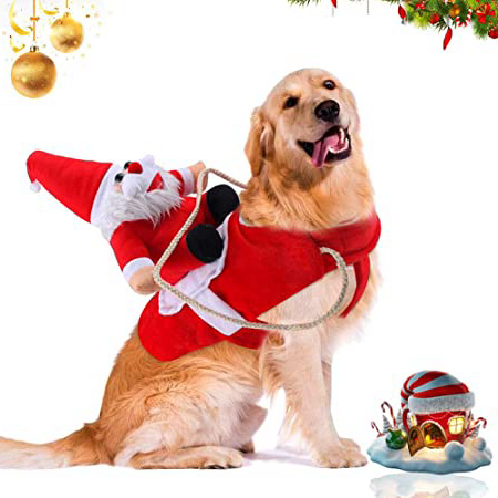 WELLXUNK® Traje de Perro Santa,