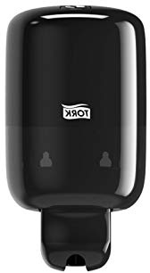 Tork 561008 Dispensador mini para jabón líquido de manos/Dosificador de jabón líquido Elevation compatible con el sistema S2 / Negro