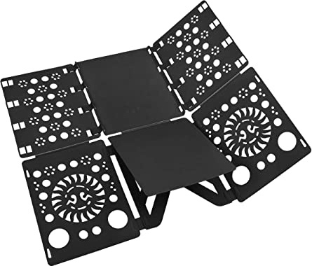 BoxLegend Doblador de Ropa - Tabla para Doblar la Ropa - Placa Ayuda para Plegar la Ropa 57 * 70 cm Camisetas Tablero para Plegar Camisas Negro