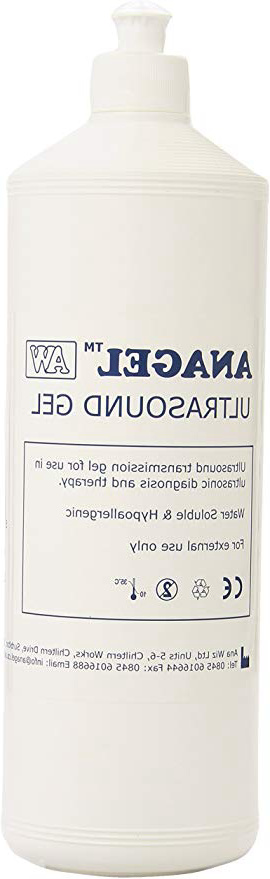 Anagel - Gel conductor de ultrasonidos para monitor fetal Doppler (1 L)