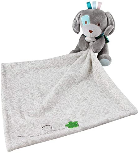 Manta cómoda Parches Perros felpa Snuggler Seguridad regalos de cumpleaños Blanky Navidad (gris)