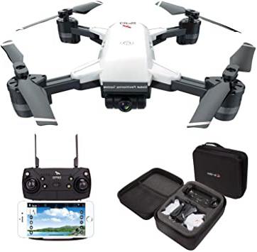 le-idea IDEA10 Drone GPS, WiFi FPV Quadcopter con Cámara 1080P HD con Follow Me, 120º Gran Angular, RTF Altitude Hold, Modo Sin Cabeza y Retorno a Casa