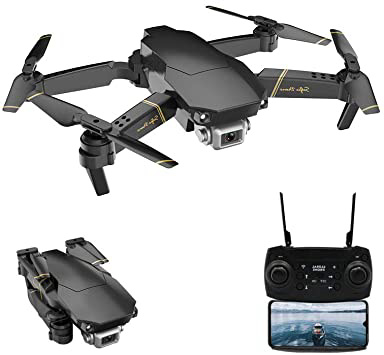 Adsvtech WiFi FPV Drone con cámara 1080 HD para Principiantes Cuadricóptero RC Plegable, conmutación de Doble Disparo, 15 Minutos de Tiempo de Vuelo, posicionamiento de Flujo óptico