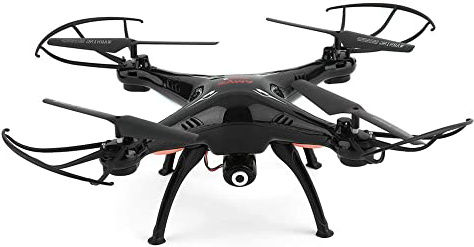 Syma - X5SW-1 Explorers, Drone con cámara, (FPV,RTF RC Cuadricóptero, WiFi Cámara interna, 2.4GHz, 4 Canales, 6 Axis) (Negro)
