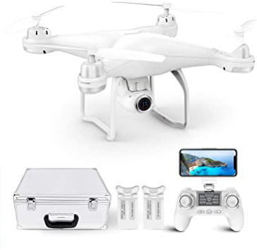Potensic T25 GPS Drone, FPV RC Drone con Cámara 1080P HD WiFi Vídeo en Vivo, Retorno Automático a Casa, Control de Altitud, Sígueme, con 2 Baterías y Maletín