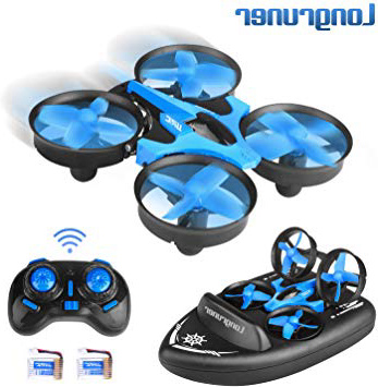 Longruner Mini Drone Drones Quadcopter 2.4Ghz 360°Flip Modo sin Cabeza Control Remoto Una Tecla de Despegue y Aterrizaje RC Regalo para Niños y Principiantes H36F