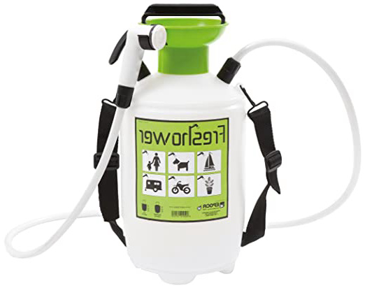 Freshower 7 8311.S00 - Ducha portátil (plástico, 19 x 19 x 41 cm), Color Transparente, Verde y Negro