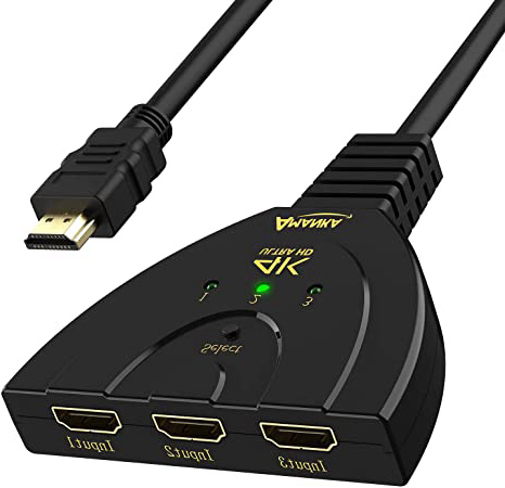 AMANKA HDMI Switch Conmutador HDMI