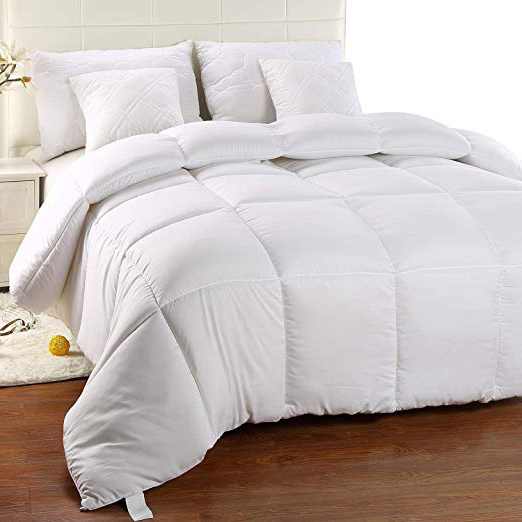 Utopia Bedding Invierno Edredón de Fibra, Fibra Hueca siliconada, 1770 gramo (Blanco, Cama 135/150)