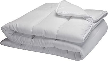 Pikolin Home - Edredón/Relleno nórdico de fibra antiácaros, otoño-invierno, 300gr/m², color blanco, 220x220cm-Cama 135/140 (Todas las medidas)