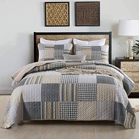 WDXN Patchwork Acolchado Colcha edredón