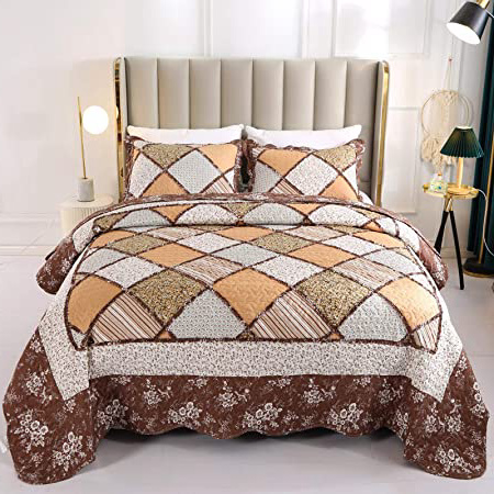 VIVILINEN Colchas de Patchwork Colcha