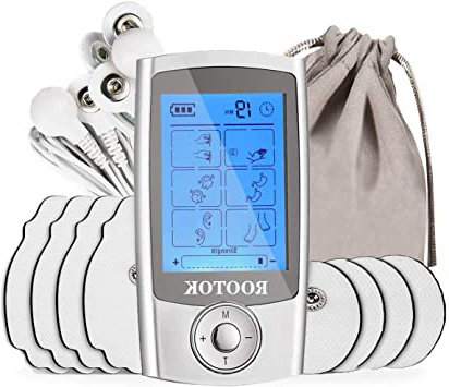 ROOTOK TENS/EMS Electroestimulador Digital, para