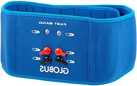 Globus G0487, Fast Band Abdominales glúteos Espalda Banda cinturón para electroestimulador Unisex Adulto Azul pequeño