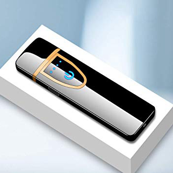 Harddo Encendedor de Carga USB, Encendedor de Arco eléctrico de Plasma a Prueba de Viento Recargable sin Llama, Encendedor de Cigarrillos de inducción táctil