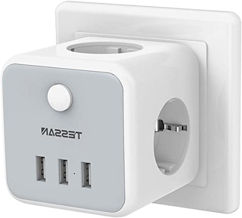 TESSAN Enchufe USB, 6 en