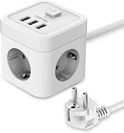 JSVER Cube Enchufe USB con
