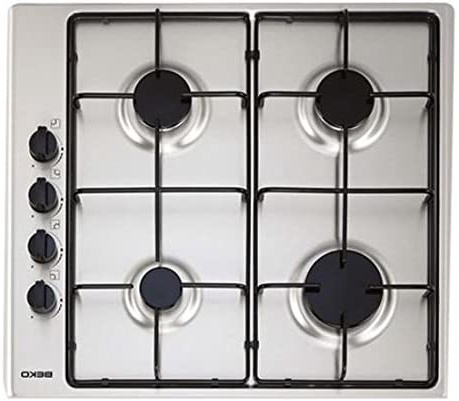 Beko HIZG64101SX - Encimera Indep, 4 Fuegos, Inox, 60Cm