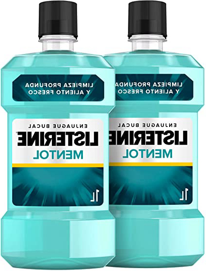 Listerine Enjuague Bucal, Mentol, Pack