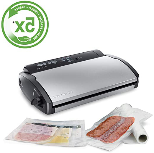 Food Saver V2860 - Envasadora al vacío, 2 tipos de envasado, 3 velocidades, color negro y plata