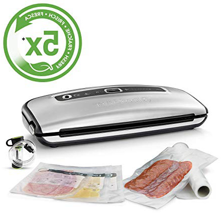Foodsaver FFS015X-01 Envasadoras al vacío con cánula, Acero Inoxidable