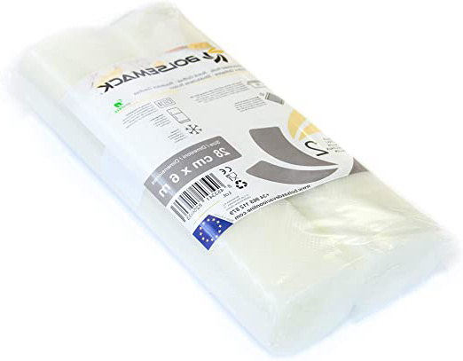 Rollo gofrado de envasado al vacío (28cm x 6 metros) (2 uds.) para Todo Tipo de envasadora doméstica, Foodsaver, Lacor, Caso, Silvercrest, etc.