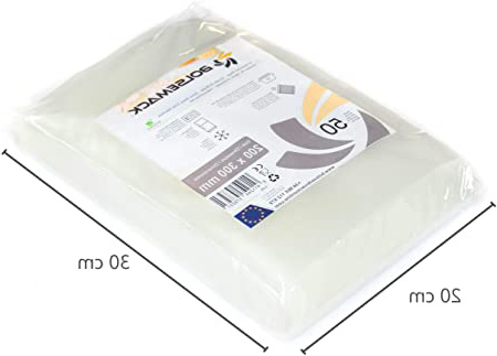 Bolsa para envasado al vacio 200x300 gofrada (50 unidades) Para todo tipo de envasadora doméstica, Foodsaver, Lacor, Caso, Tre Spade, etc.