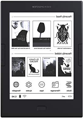 Energy Sistem eReader Max, Lector de libros electrónicos de 6", E Ink, táctil, sistema antirreflectante, Android, Wi-Fi, 8GB, botón lateral de paso de página, Gris