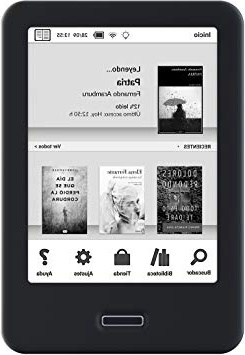 BQ Cervantes 4 - Lector de Libros electrónicos de 6" (WiFi, Freescale i.MX 6 Sololite de 1 GHz, RAM de 512 MB, Memoria Interna de 8 GB) Color Negro