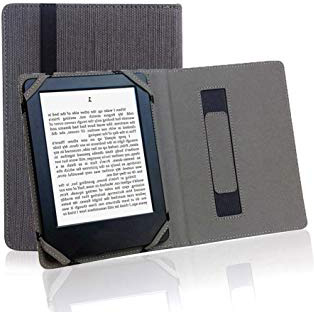 Funda para libro electrónico de 6" universal de lino, cáñamo natural, para sony, kobo, tolino, pocketbook