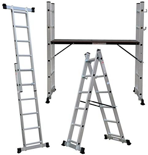 Andamio aluminio multiplataforma con dos