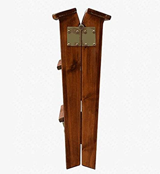 A-Generic Taburete Plegable Multifuncional Escalera de Roble Taburete Alto de Taburete portátil de Tres Pasos de Madera Maciza de Tres Pasos 3 Colores Altura 60 cm (Color: 3#)-3#
