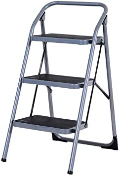 HOMCOM Escalera Plegable de Acero