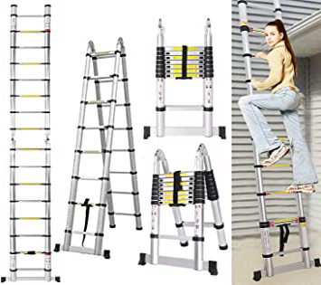 5M Escalera Plegable Aluminio, Escalera