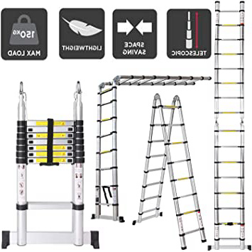 5M Escaleras Plegables Aluminio, Escalera