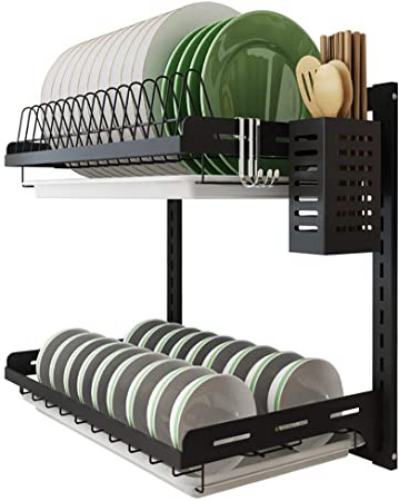 JANRON Escurreplatos Metal Cromado Escurridor