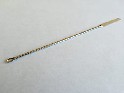 Microcuchara de laboratorio con espátula,