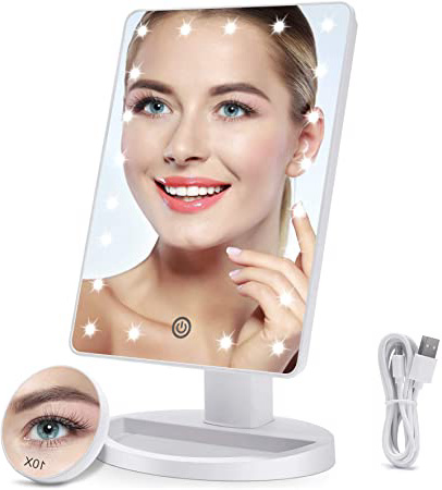 Espejo Maquillaje con Luz LED
