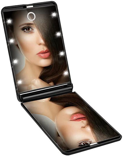 Rantizon LED Portátil Plegable Espejo