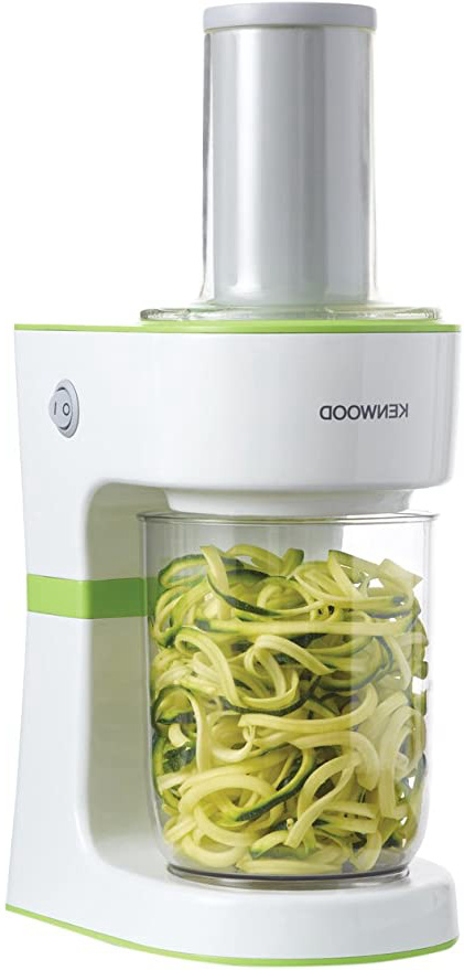 Kenwood FGP203WG Elaborador de Pasta Vegetal eléctrico, 3 Discos de Corte, 70 W, Blanco y Verde