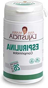 Ana Maria Lajusticia - Espirulina – 160 comprimidos fuente de proteínas, vitaminas y minerales. Detox y saciante. Apto para veganos. Envase para 26 días de tratamiento.