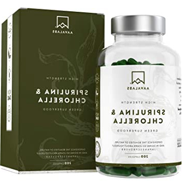 







Cápsulas de Espirulina y Chlorella [1800 mg/Dosis Diaria] 200 Comprimidos - Fuente de Vitaminas, Proteínas, Hierro, Fitonutrientes y Calcio - 100% Vegano






