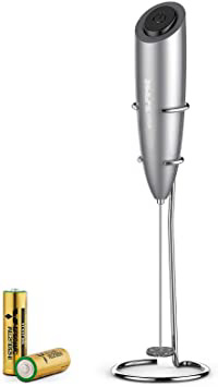 Espumador de leche,con bateria,acero Inoxidable