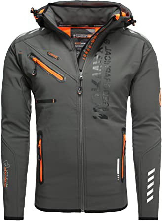 Geographical Norway Hombre Chaqueta Outdoor Softshell Rainman Turbo de Dry Capucha