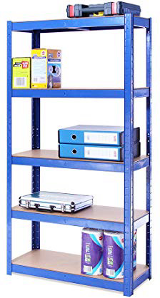 G-Rack 0020-1 Estantería de Almacenamiento, Azul, 150cm x 75cm x 30cm