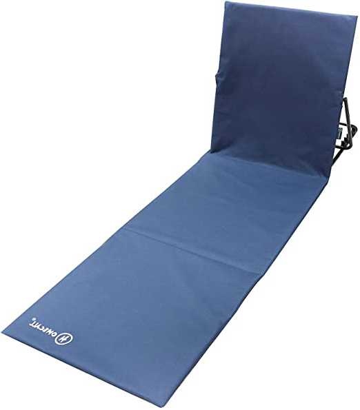 Homecall - Esterilla de playa con respaldo (azul)