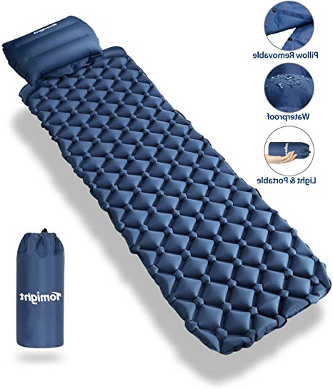 tomight Esterilla Inflable Acampada 2.16 M Ultraligera Cámping Colchones de Aire con Almohada, Portátil Colchon Acampada, Viajes, Playa, Senderismo y Escalada